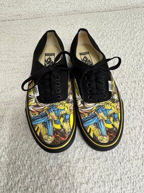 Vans Custom Low Top Comic Art Superhero Fanfiction Womens 8.5 Mens 7 Unisex